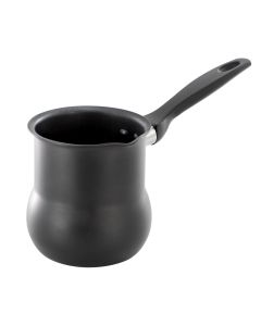 Better Chef 0.6 Quart Aluminum Nonstick Turkish Coffee Warmer in Black with Cool Touch Handle