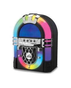 Victor Mini Bluetooth Jukebox with Multicolor LED Lighting